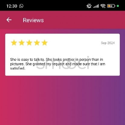 Ruby – My first review from my first client. 😊