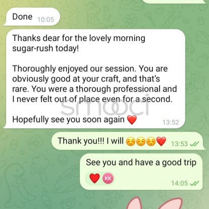 Hannah – Real reviews by my satisfied clients ☺️