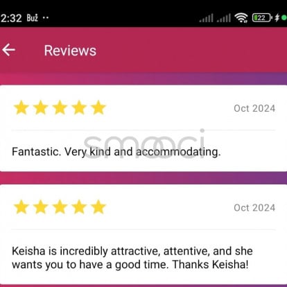 Keisha – Try to book me now I'm available in what app