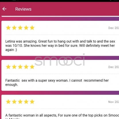 Letina –  Thanks to all those NORMAL PERSON who given me 5 star reviews AFTER SEEING ME and  THE KIND OF SERVICE I PROVIDED 😉🙏...  karma for the book trippers we all know who u are. RESPECTFULLY. 