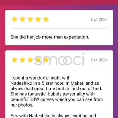 Nadeshiko Macky – I love overnights.. thank you for availing my service for 12hrs -24hrs ❤️